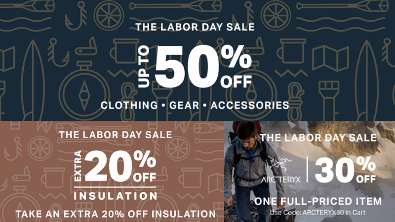 Up to 50% off select clothing, gear and accessories | BackcountryExtra 20% off insulation | Backcountry30% off any one full-price Arc’Teryx item | Backcountry | Use code ARCTERYX30